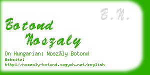 botond noszaly business card